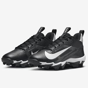 Nike Boy's 6Y Black Grey Alpha Menace Shark 4 Football Cleats Athletic LB2-25